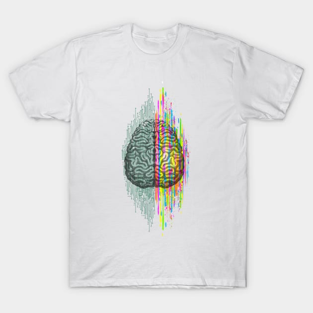 The Mind - Brain Dichotomy T-Shirt by Tobe_Fonseca